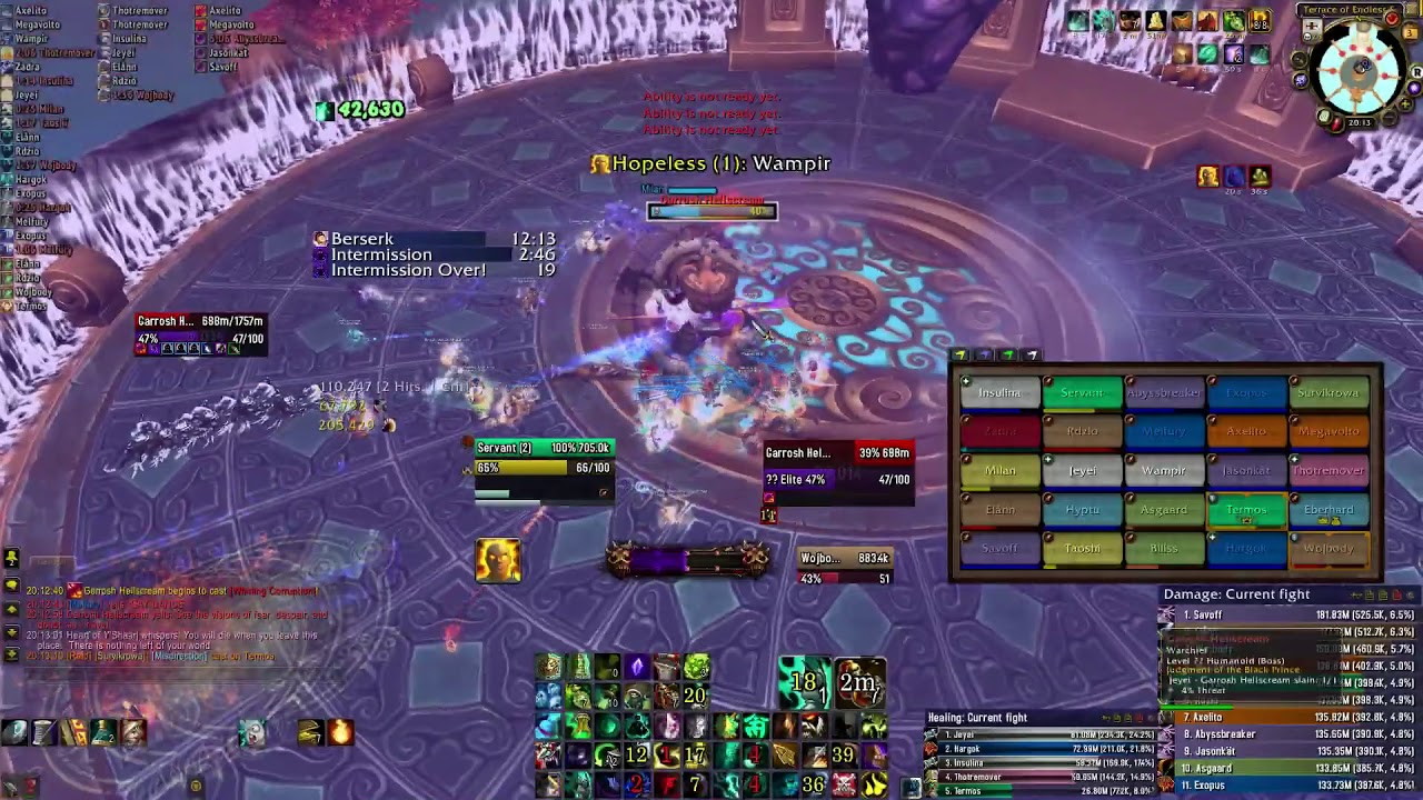 MzG vs Garrosh Hellscream 25 HC realm first