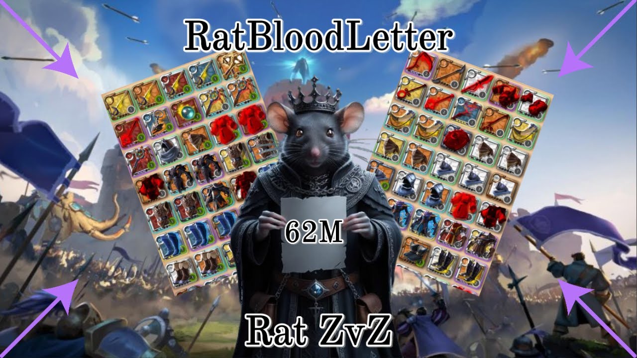 62M IN 2 DAYS 🐀  ZVZ RAT 🐀 GUCCI KILLS 🐀 ALBION ONLINE
