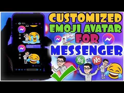 MESSENGER CUSTOMIZED EMOJI AVATAR | paano gumawa ng customized emoji avatar sa messenger | Bitmoji