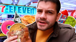 1 DIA SOLO COMIENDO del SEVEN ELEVEN en JAPON