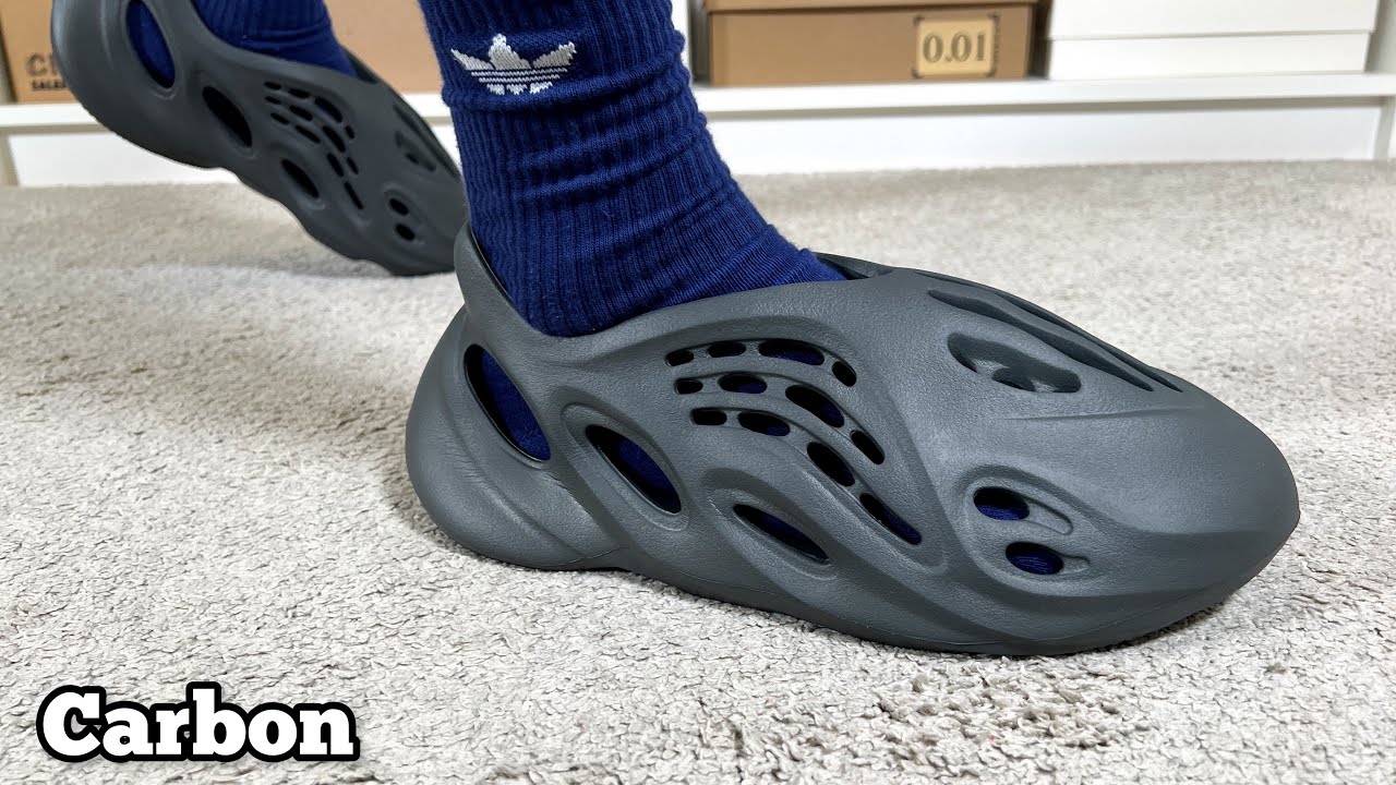 Adidas Yeezy Foam RNR Carbon Review and On Foot - YouTube