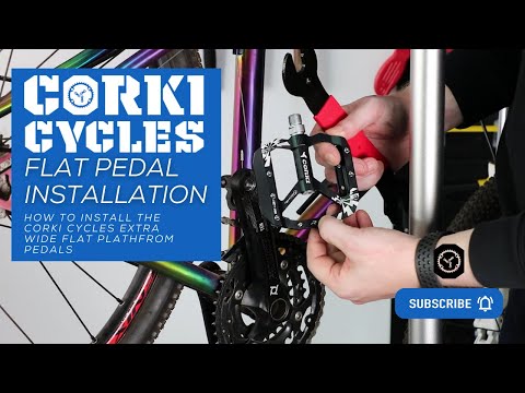 How To Install The Splinter Bicycle Extra Wide Flat Platform Pedals | Corki Cycles