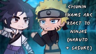 Chunin Exams Arc React To Ninjas (Naruto + Sasuke) || Gacha React Net Worth