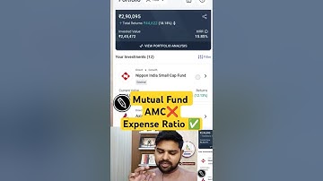 Mutual Fund SIP Expense Ratio and AMC #angelone #mutualfunds #sip