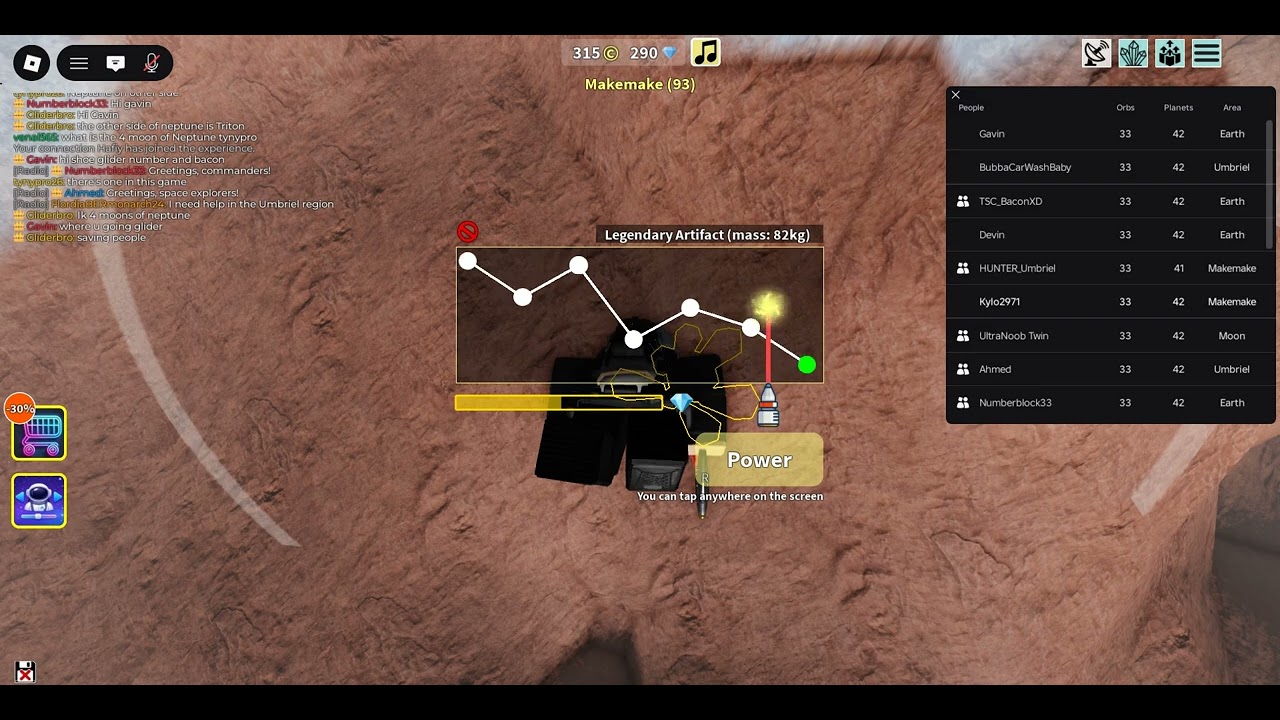 Huge Legendary Galactite on Makemake