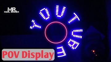 How To Make POV Display With Arduino At Home......MR REAL MAKER...#ArduinoProject