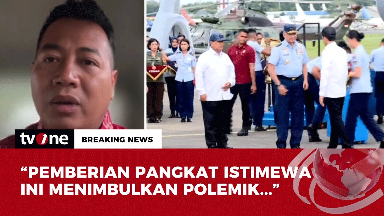 Pandangan Menarik Adi Prayitno Terkait Kenaikan Pangkat Istimewa Prabowo | Breaking News tvOne