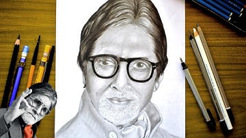 how to draw amitabh bachchan sketch tutorial🔴 part- 2 ⭐⭐