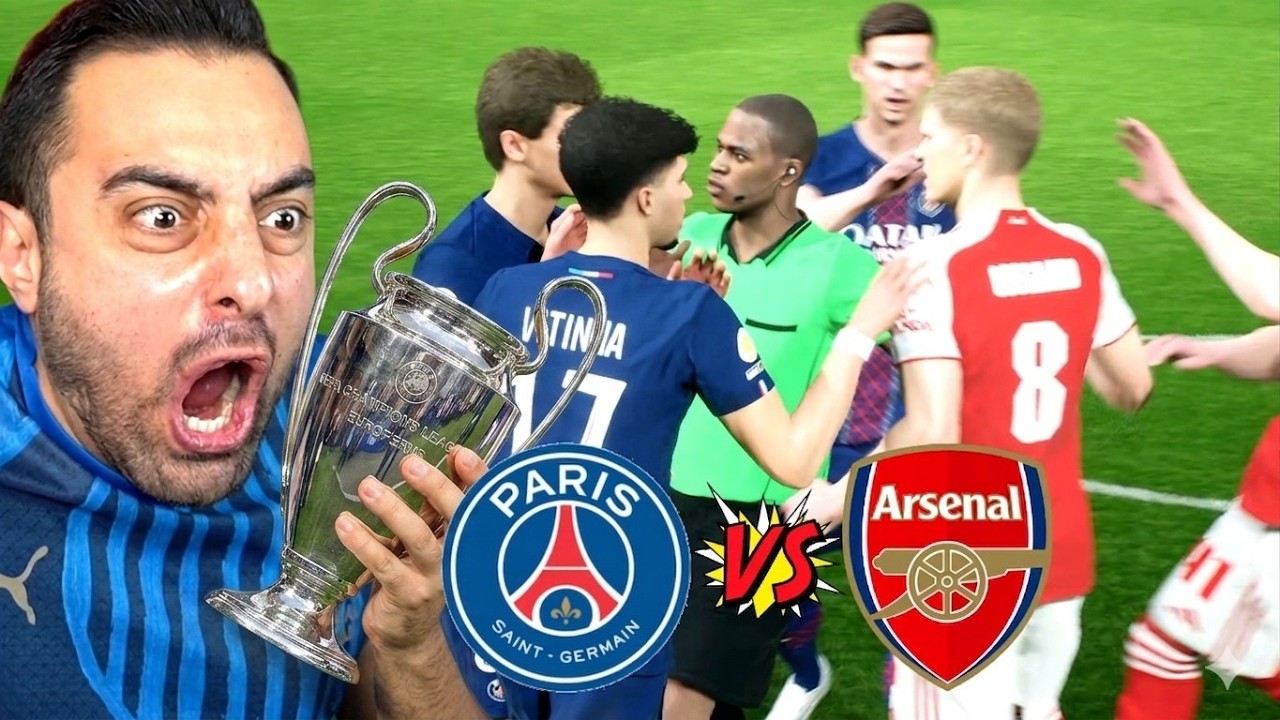 KAVGALI ! OLAYLI ŞAMPİYONLAR LİGİ FİNALİ ! PSG - ARSENAL !