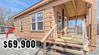 Affordable Log Cabin Tiny Home Tour