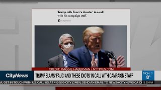 Trump slams U.S. top infectious disease doctor as a ‘disaster’