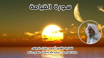 المصحف المرتل | سورة القيامة | للشيخ أحمد عادل الرواس
