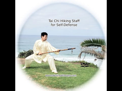 Tai Chi Hiking Staff for Self-defense - Lion Shakes Its Head