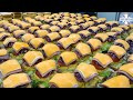 넋 놓고 멍하게 보게되는! 빵부터 제대로 만드는 다양한 샌드위치 몰아보기 / Bread master's sandwich collection - Korean food factory