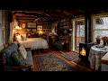 🔴A Cabin Weathered by Years, Yet the Fire Still Lives | Gentle Fireplace Sounds for Reflection 🔥
