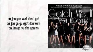 Girls Generation - Catch Me If You Can Lyrics (easy lyrics)