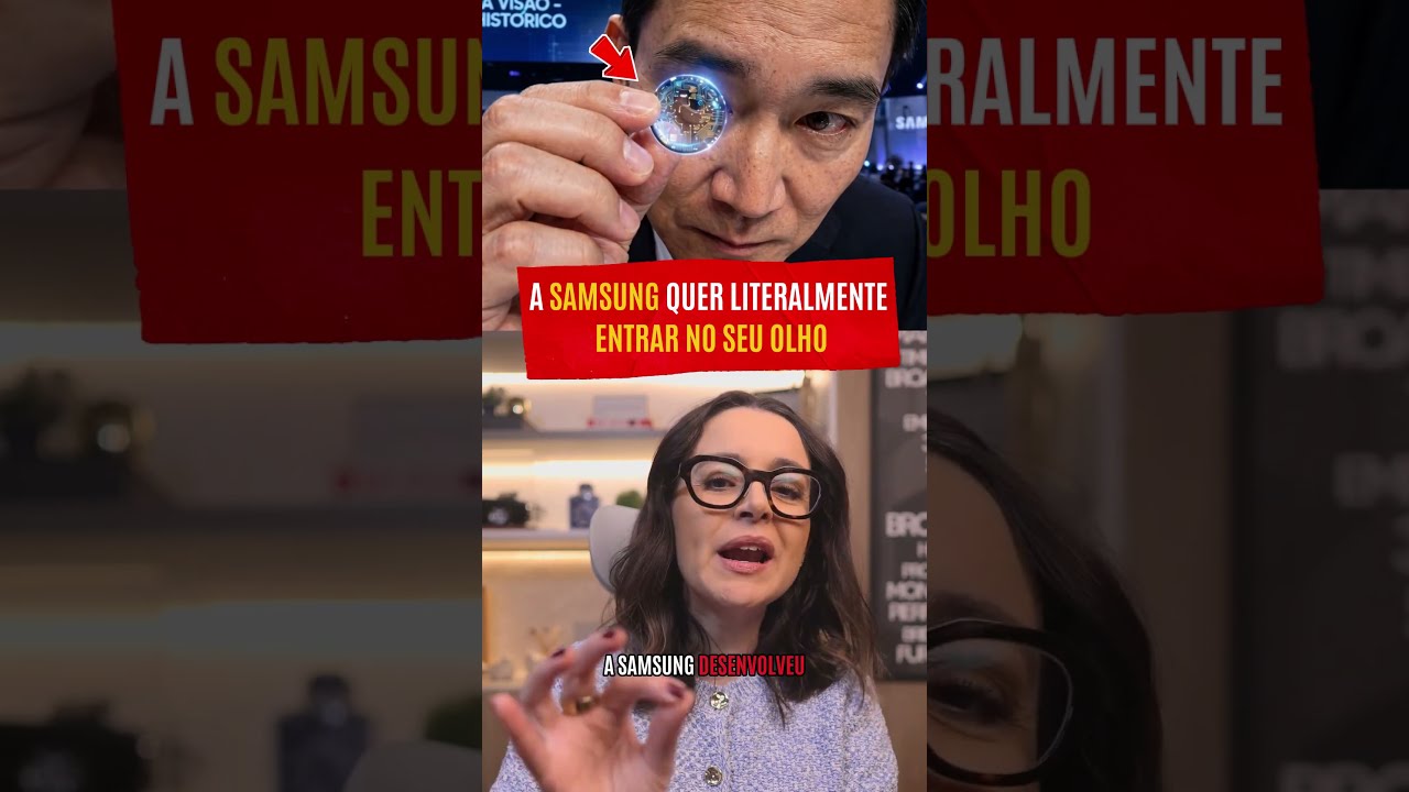 A Samsung patenteou uma lente de contato com câmera escondida que filma tudo que você olha
