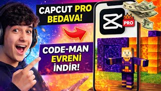 600 ABONE ÖZEL! 😱 CapCut PRO Bedava + CODE-MAN EVRENİ Nasıl İndirilir!