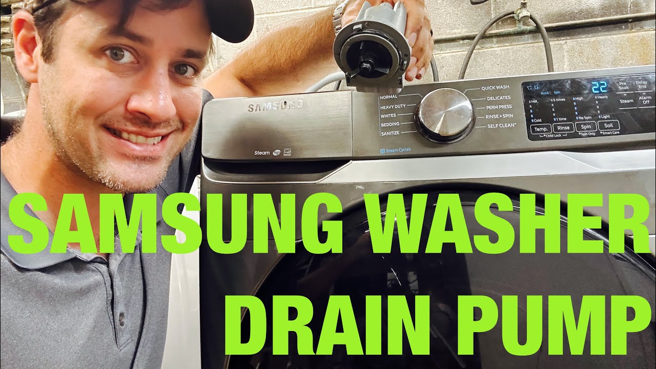 How to fix a Samsung washer that won’t drain or spin Bad drain pump