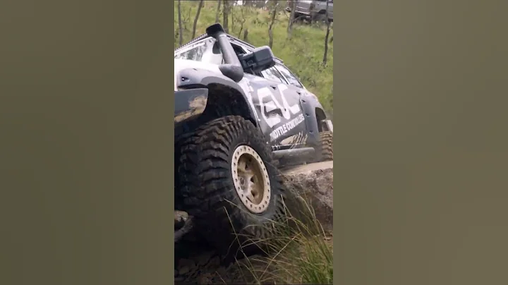 Patrol WEDGED into a Rock