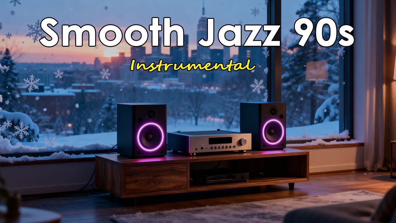 90s Smooth Jazz Winter - Chill Mix for Work, Study & Relaxation Instrumental.