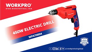 WORKPRO 450W 10MM Electric Drill - Your Ultimate DIY Companion!