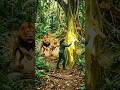 Lions Almost Ate Her… But This Tree Saved Her Life 😳🌳🦁”#shorts #treedom
