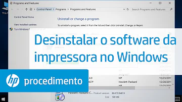 Como desinstalar drive de impressora Windows 10?