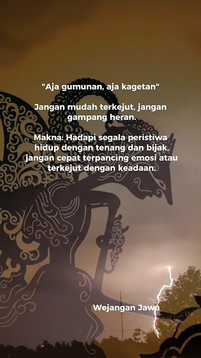 Motivasi Jawa #katakatamotivasistorywa30detik #motivation