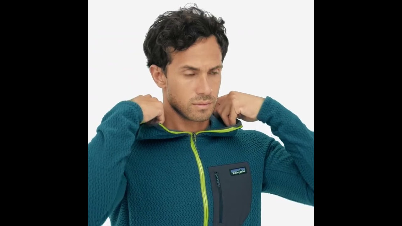 Patagonia Fleece M's R1 Air Full-Zip Hoody Dark Borealis Green