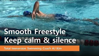 Total Immersion Swimming Freestyle, Coach AJ, Smooth Swimming, TI swimming, outdoor