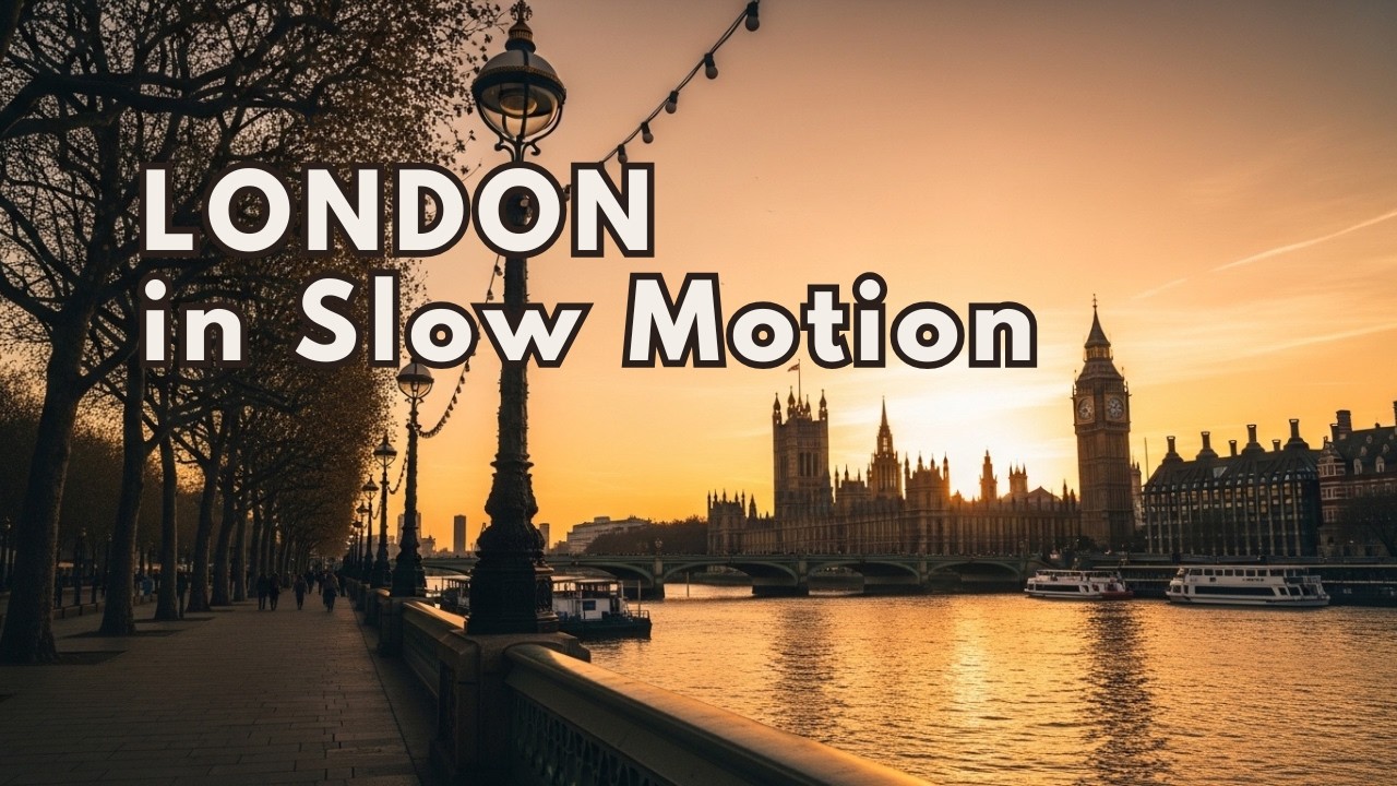 Relaxing Piano for Sleep & Study | London 4K Ambience