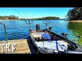 Insane monster striper fishing from tiny boat challenge