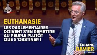 Sénat 🇫🇷 Euthanasie : les parlementaires doivent s'en remettre au peuple plutôt que s’obstiner !