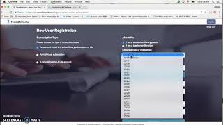 Registering for Noodletools