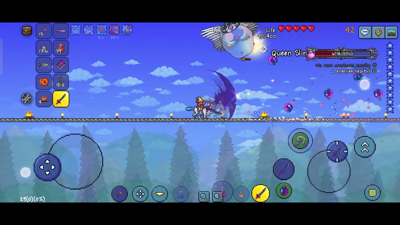 Queen Slime Arena for Initial Hardmode players | Terraria 