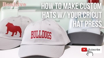 How To Make Custom Hats w/ Cricut Hat Press | Custom Team Hats | Cricut Hat Press