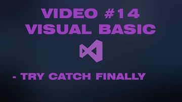 VÍDEO #14 - TRY CATCH FINALLY EN VISUAL BASIC(WINDOWS FORMS)