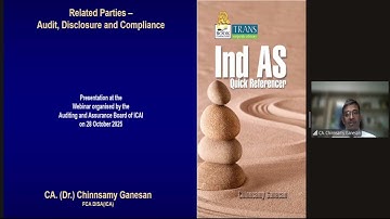 Webinar on “Related Parties - Audit, Disclosure and Compliance” - 28102025