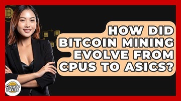 How Did Bitcoin Mining Evolve From CPUs To ASICs? - CryptoBasics360.com