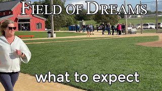 FIELD OF DREAMS. EXPLORING THE MAGIC: DAN &amp; SALLY VISIT THE FIELD OF DREAMS MOVIE SET IN IOWA.