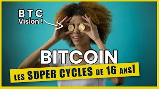 bitcoin: théorie des SUPER CYCLES de 16 ans !  La fin d'un super cycle arrive !