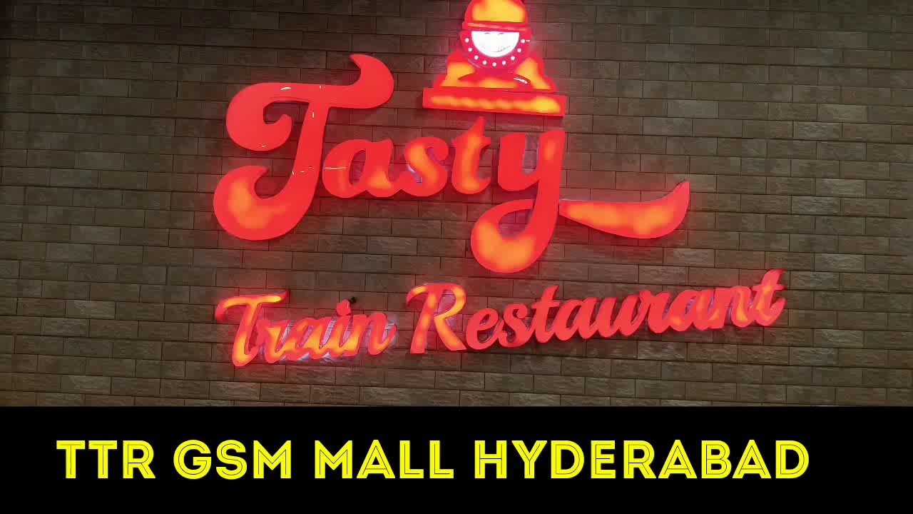Tasty Train Restaurant GSM Mall Hyderabad Food Serving by Train YouTube
