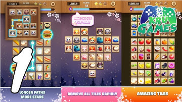 Free Tile Connect Onnect Puzzle Mind Game 2021 Gameplay #1 All Levels (Android, IOS)