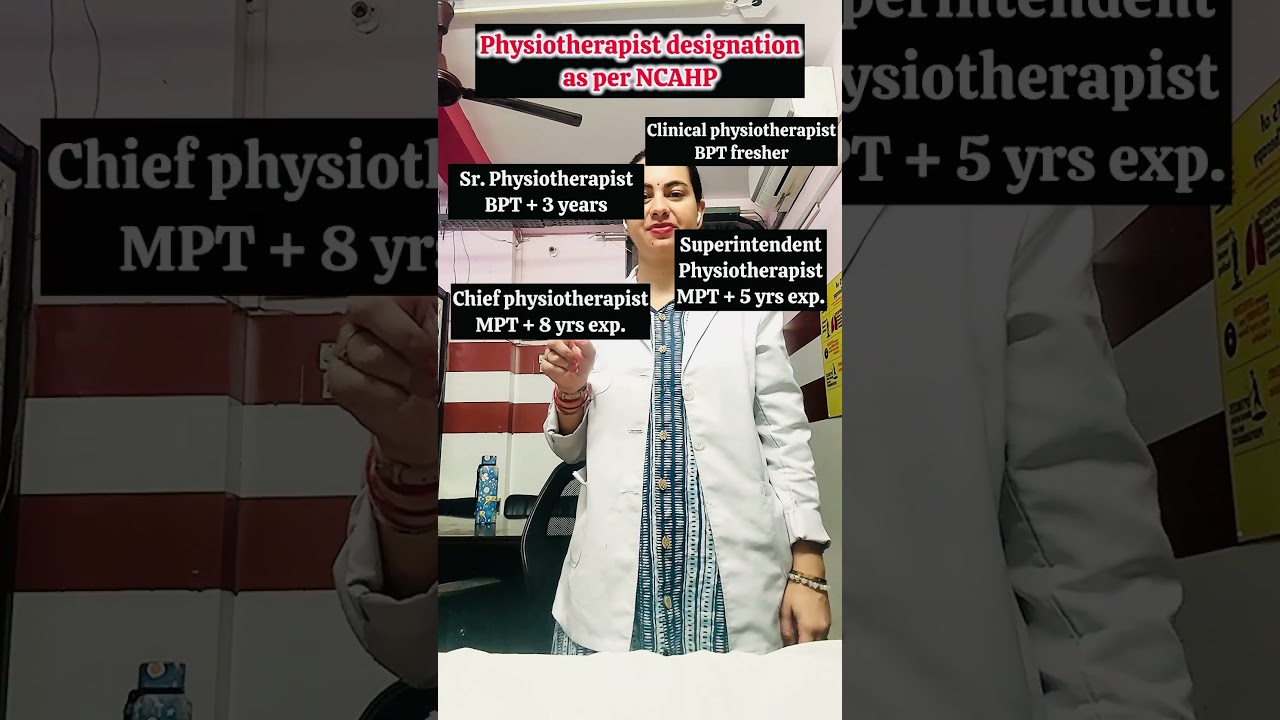 Designation as per NCAHP 