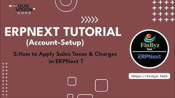 5.How to Apply Sales Taxes & Charges Account Setup |#erpnext  #erpnexttutorial #erp