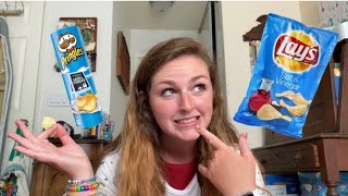 Lay’s vs. Pringles Salt and Vinegar Chips Comparison