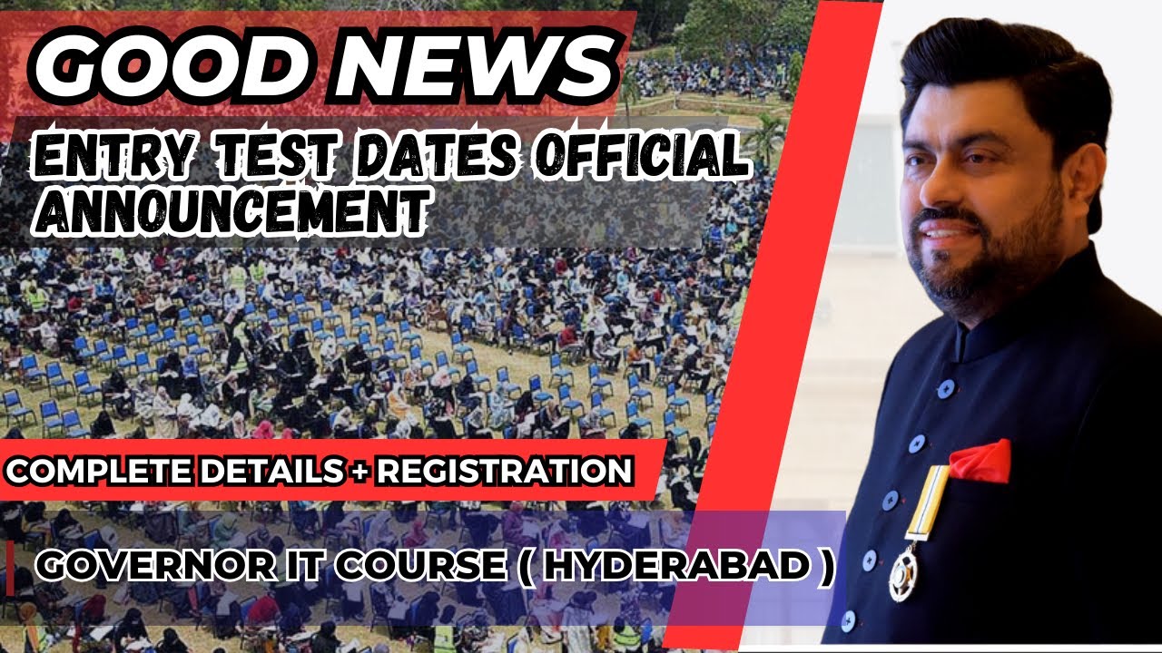 Governor IT Course (Hyderabad) Entry Test Details Complete Information