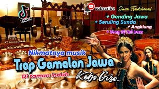 Enjoying Javanese gamelan in the garden, dj kebo giro slow bass, Javanese gending, relaxing music