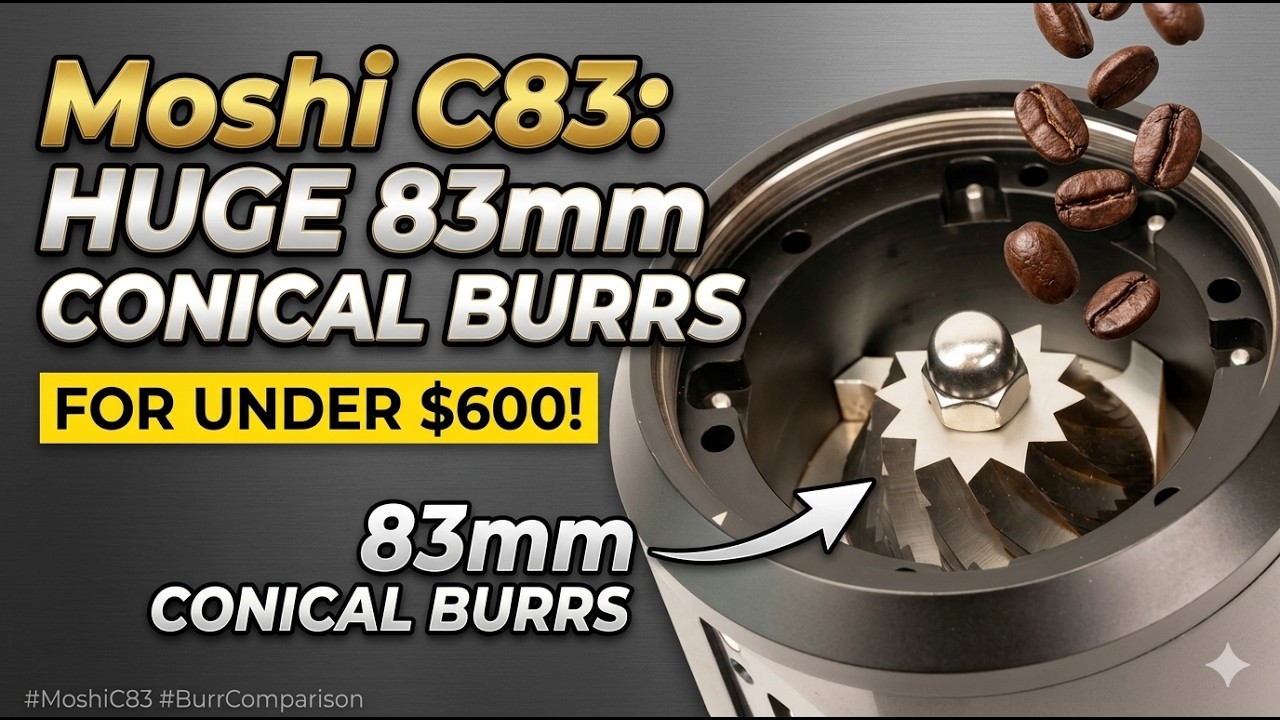 Moshi C83: Huge 83mm Conical Burrs For Under $600! - YouTube